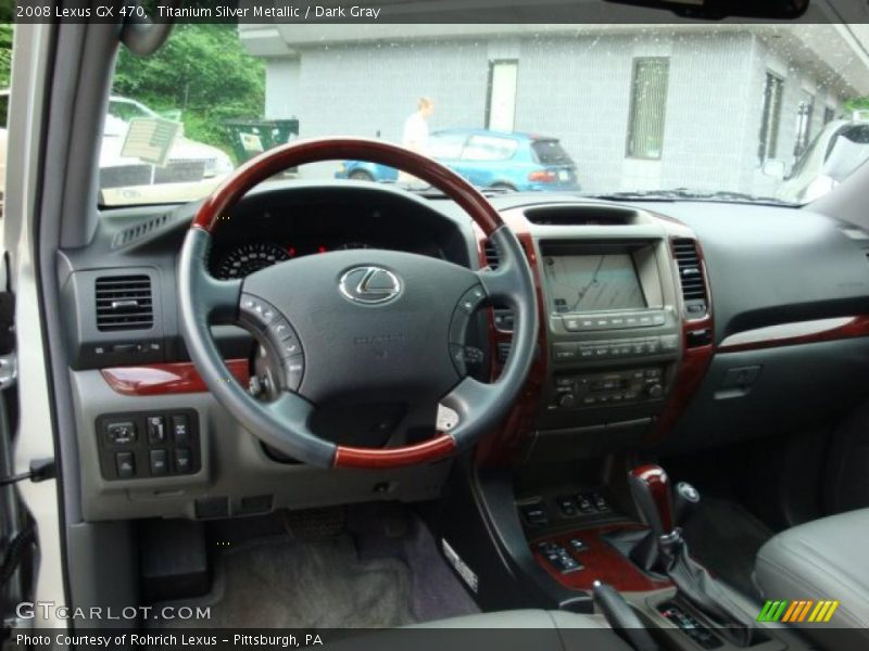Titanium Silver Metallic / Dark Gray 2008 Lexus GX 470
