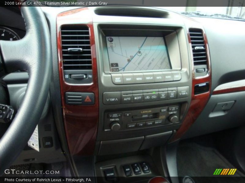 Titanium Silver Metallic / Dark Gray 2008 Lexus GX 470