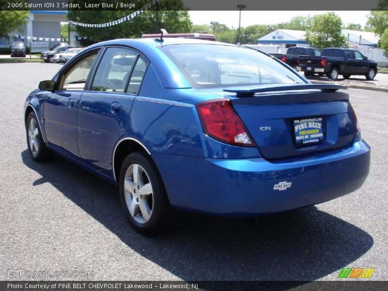 Laser Blue / Beige 2006 Saturn ION 3 Sedan