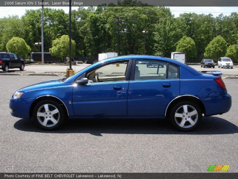 Laser Blue / Beige 2006 Saturn ION 3 Sedan