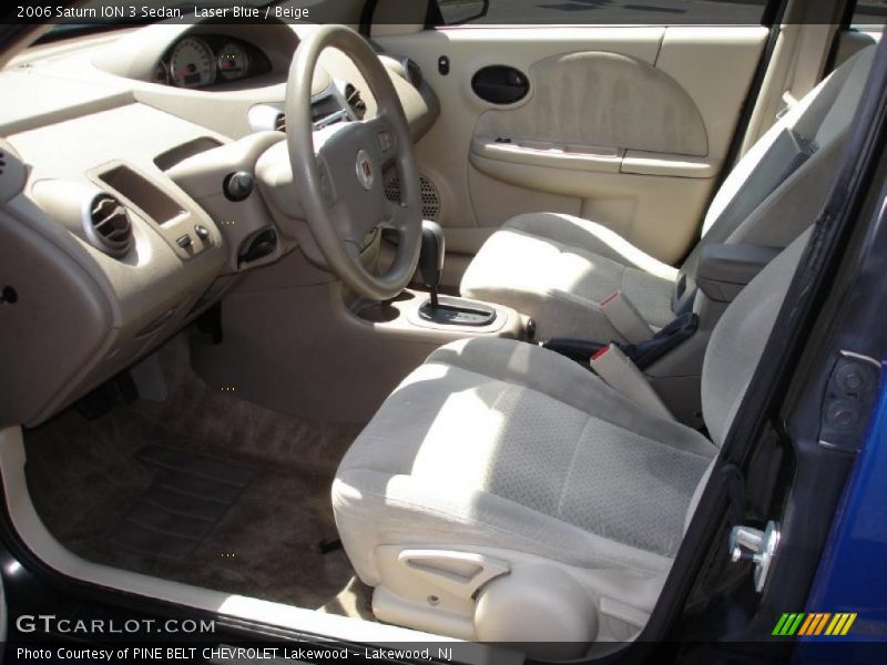 Laser Blue / Beige 2006 Saturn ION 3 Sedan
