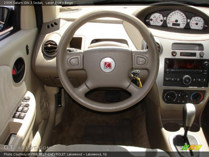 Laser Blue / Beige 2006 Saturn ION 3 Sedan