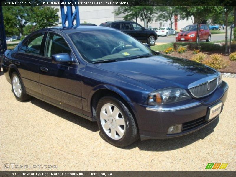 True Blue Metallic / Dark Stone/Medium Light Stone 2004 Lincoln LS V6