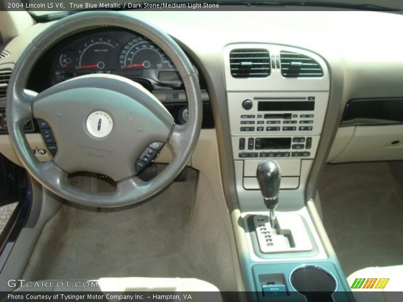 True Blue Metallic / Dark Stone/Medium Light Stone 2004 Lincoln LS V6