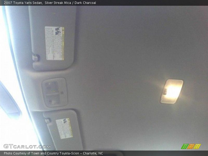 Silver Streak Mica / Dark Charcoal 2007 Toyota Yaris Sedan