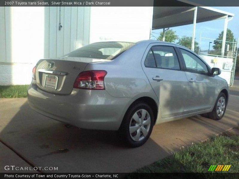 Silver Streak Mica / Dark Charcoal 2007 Toyota Yaris Sedan
