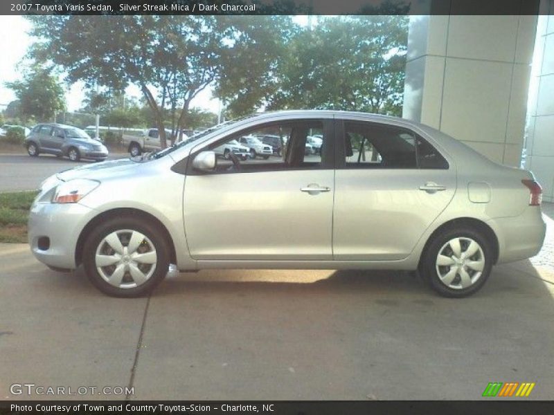 Silver Streak Mica / Dark Charcoal 2007 Toyota Yaris Sedan