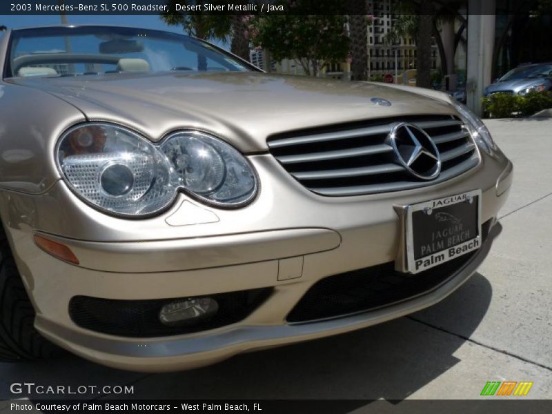 Desert Silver Metallic / Java 2003 Mercedes-Benz SL 500 Roadster