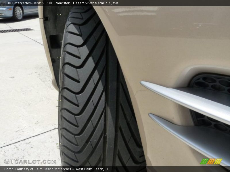 Desert Silver Metallic / Java 2003 Mercedes-Benz SL 500 Roadster