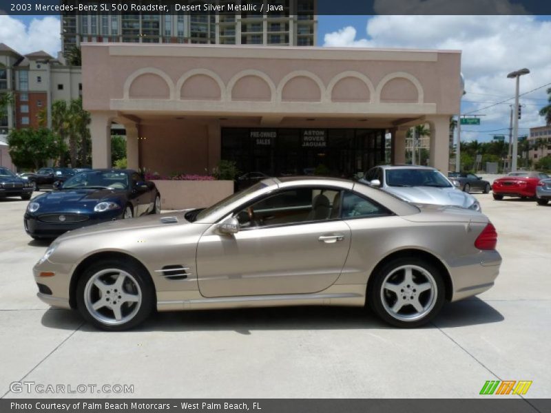 Desert Silver Metallic / Java 2003 Mercedes-Benz SL 500 Roadster
