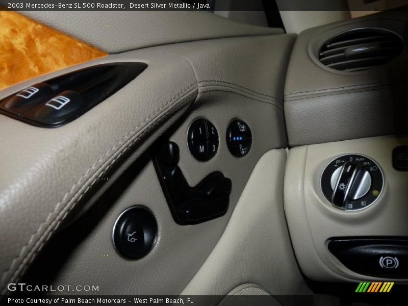Desert Silver Metallic / Java 2003 Mercedes-Benz SL 500 Roadster