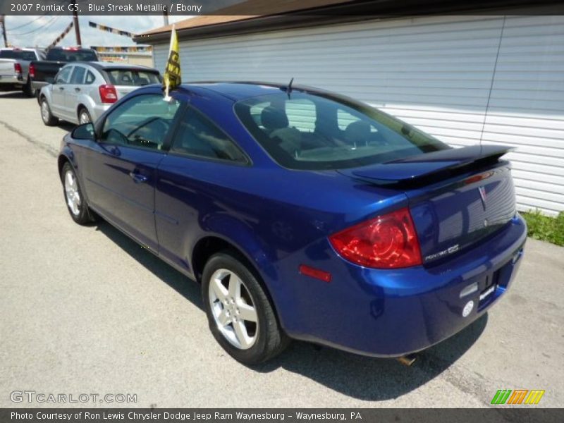 Blue Streak Metallic / Ebony 2007 Pontiac G5