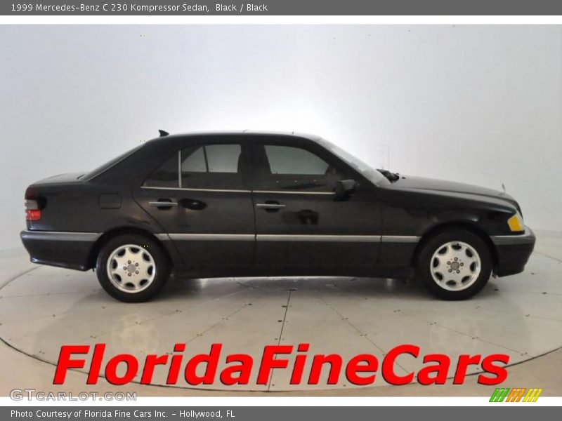 Black / Black 1999 Mercedes-Benz C 230 Kompressor Sedan