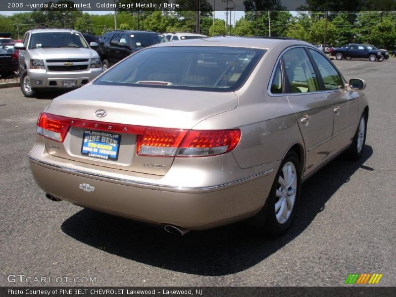Golden Beige Metallic / Beige 2006 Hyundai Azera Limited