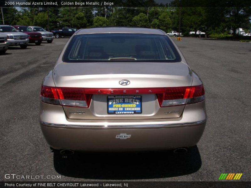 Golden Beige Metallic / Beige 2006 Hyundai Azera Limited