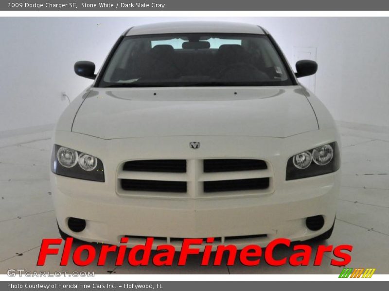 Stone White / Dark Slate Gray 2009 Dodge Charger SE