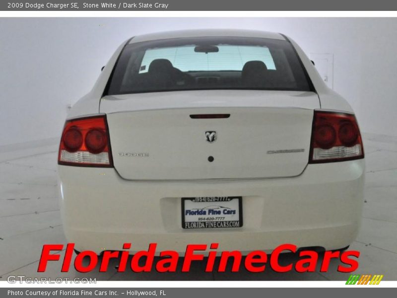 Stone White / Dark Slate Gray 2009 Dodge Charger SE