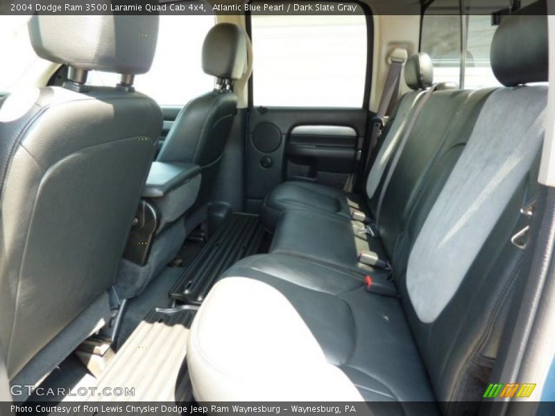 Atlantic Blue Pearl / Dark Slate Gray 2004 Dodge Ram 3500 Laramie Quad Cab 4x4