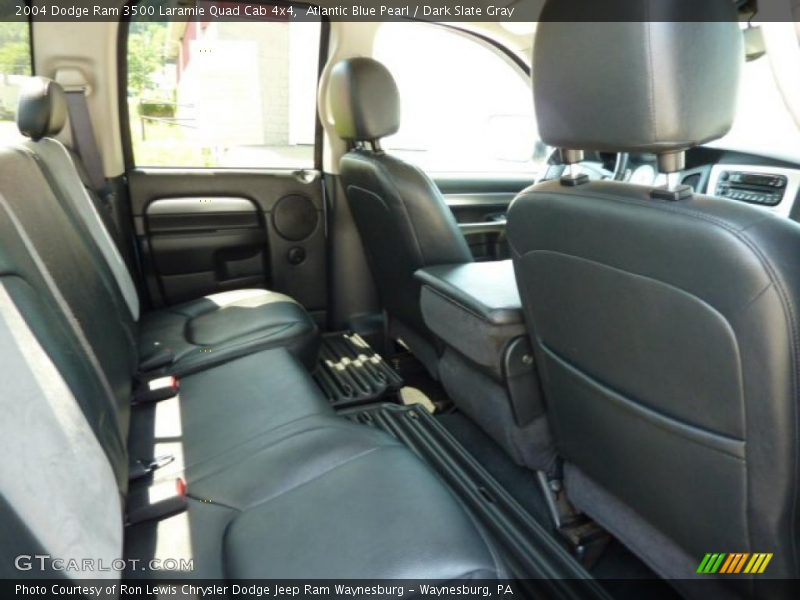 Atlantic Blue Pearl / Dark Slate Gray 2004 Dodge Ram 3500 Laramie Quad Cab 4x4