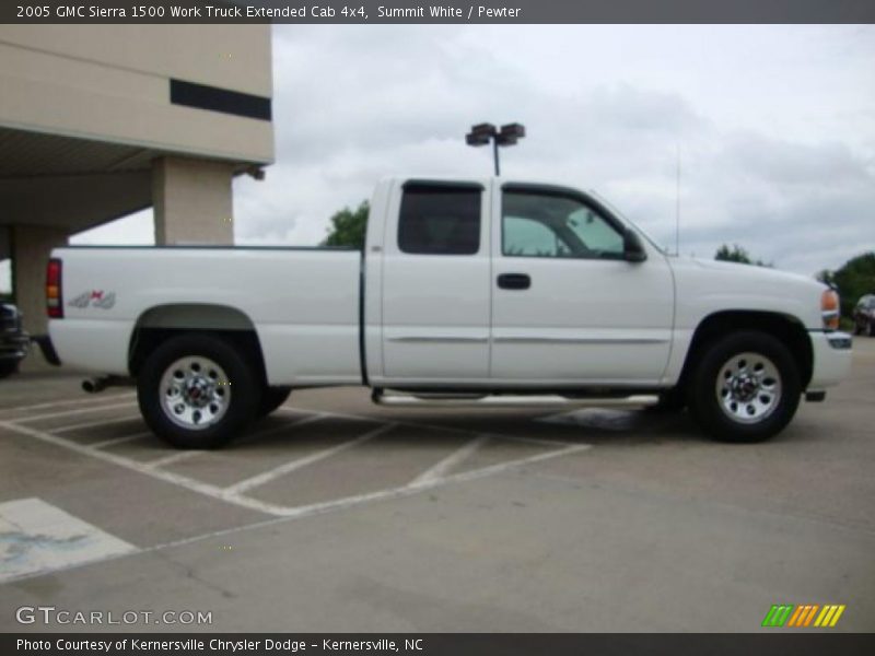 Summit White / Pewter 2005 GMC Sierra 1500 Work Truck Extended Cab 4x4