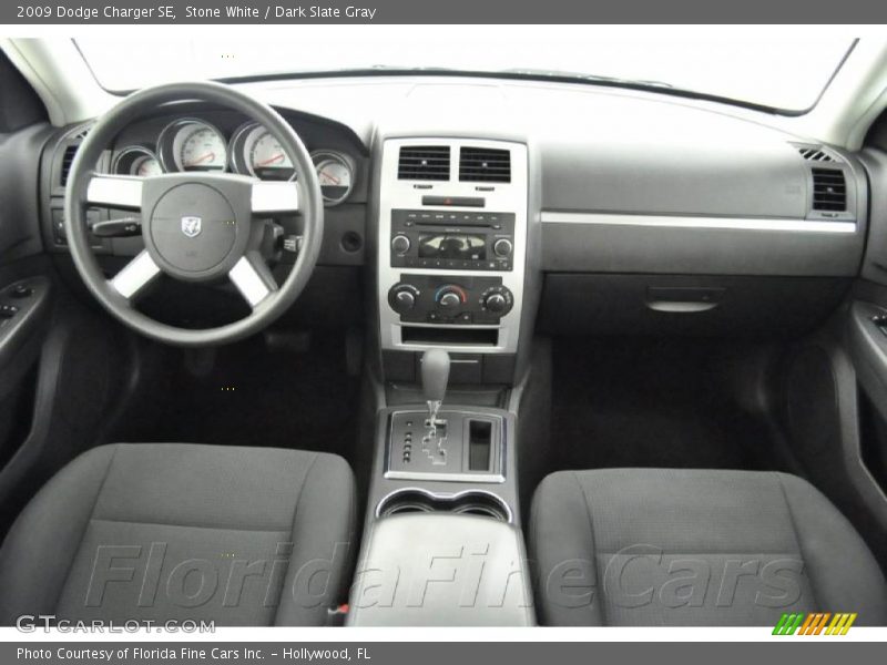 Stone White / Dark Slate Gray 2009 Dodge Charger SE