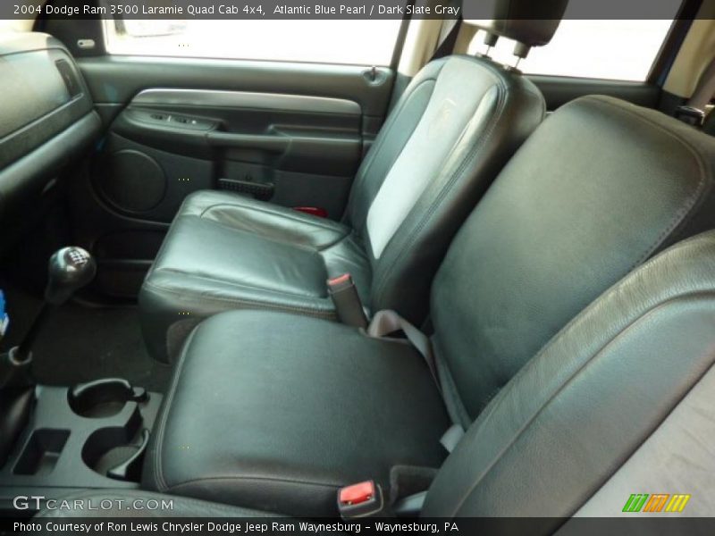 Atlantic Blue Pearl / Dark Slate Gray 2004 Dodge Ram 3500 Laramie Quad Cab 4x4