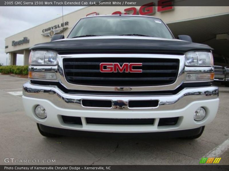 Summit White / Pewter 2005 GMC Sierra 1500 Work Truck Extended Cab 4x4