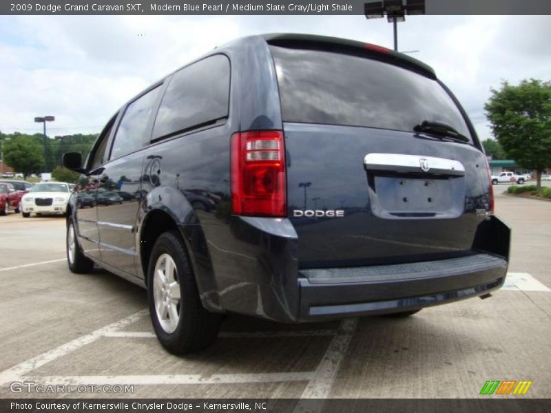 Modern Blue Pearl / Medium Slate Gray/Light Shale 2009 Dodge Grand Caravan SXT