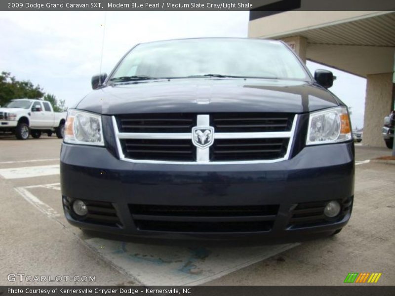 Modern Blue Pearl / Medium Slate Gray/Light Shale 2009 Dodge Grand Caravan SXT