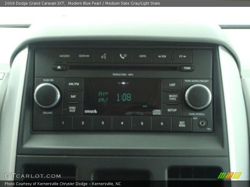 Modern Blue Pearl / Medium Slate Gray/Light Shale 2009 Dodge Grand Caravan SXT