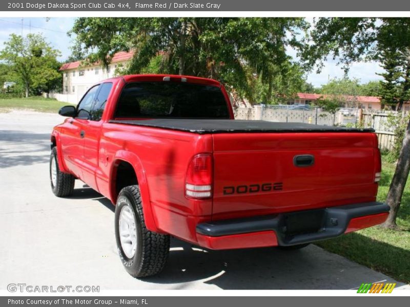 Flame Red / Dark Slate Gray 2001 Dodge Dakota Sport Club Cab 4x4