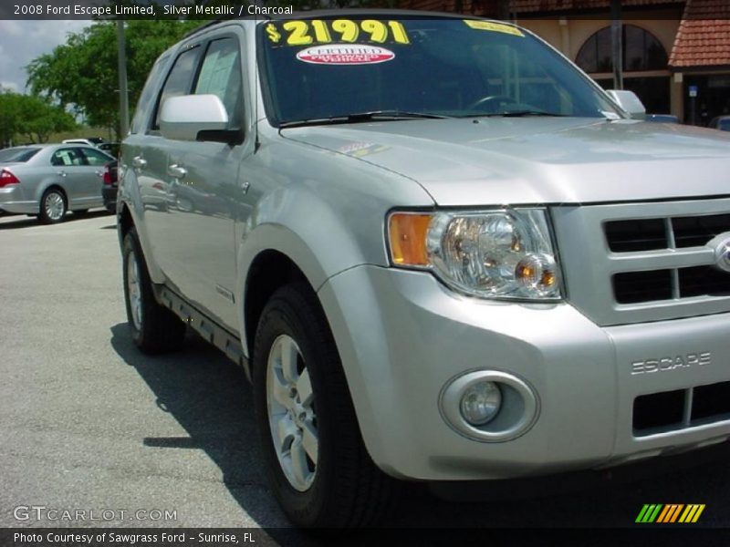 Silver Metallic / Charcoal 2008 Ford Escape Limited