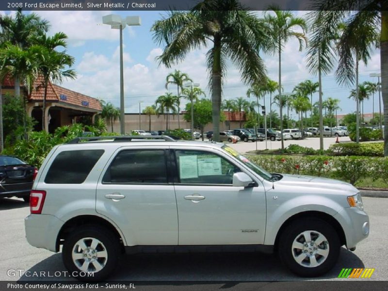 Silver Metallic / Charcoal 2008 Ford Escape Limited