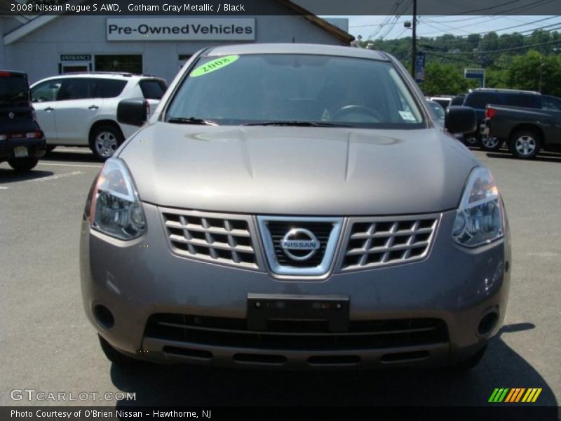 Gotham Gray Metallic / Black 2008 Nissan Rogue S AWD