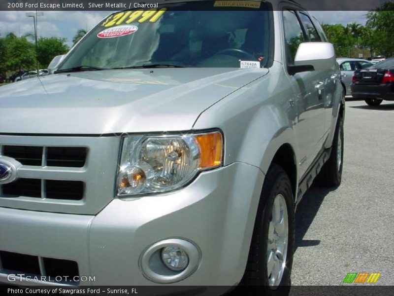 Silver Metallic / Charcoal 2008 Ford Escape Limited
