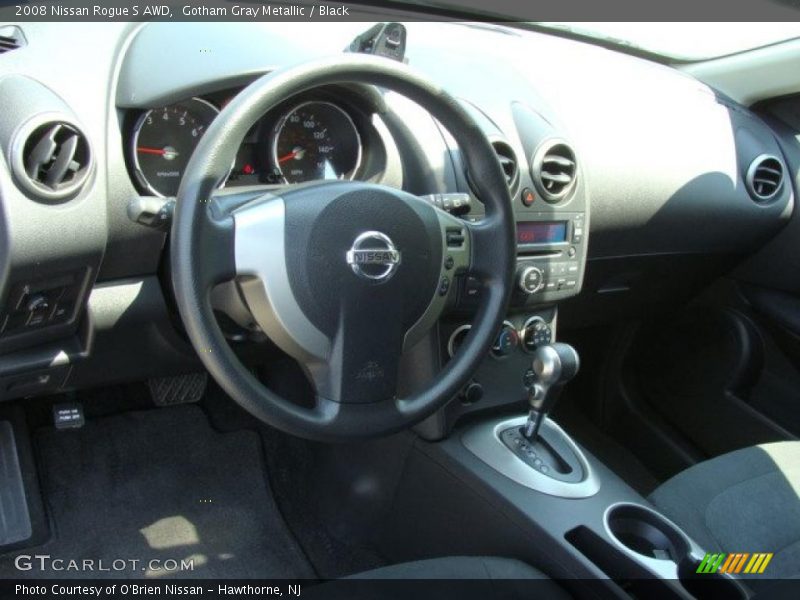 Gotham Gray Metallic / Black 2008 Nissan Rogue S AWD