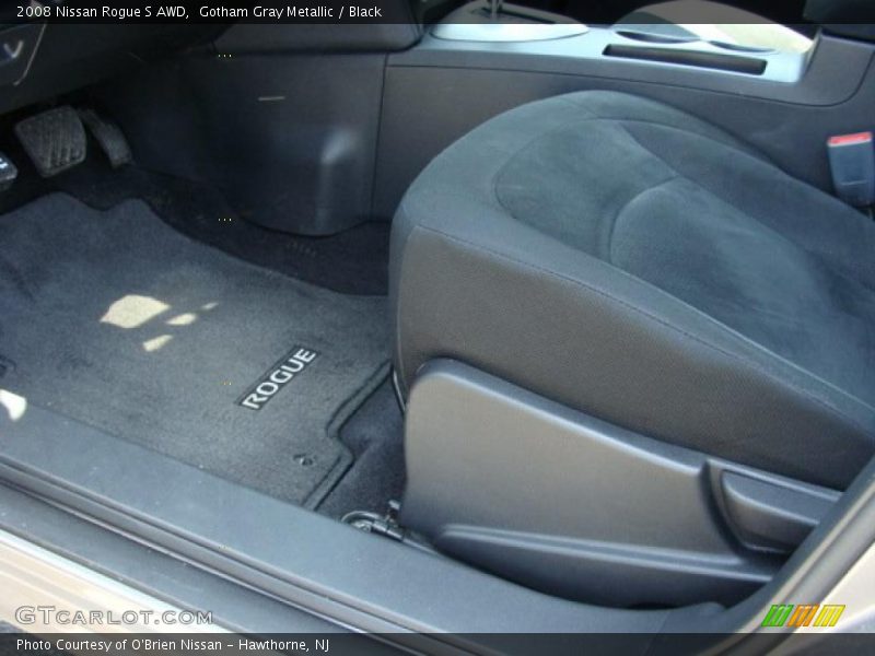 Gotham Gray Metallic / Black 2008 Nissan Rogue S AWD