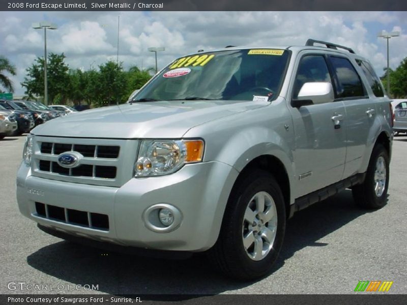 Silver Metallic / Charcoal 2008 Ford Escape Limited