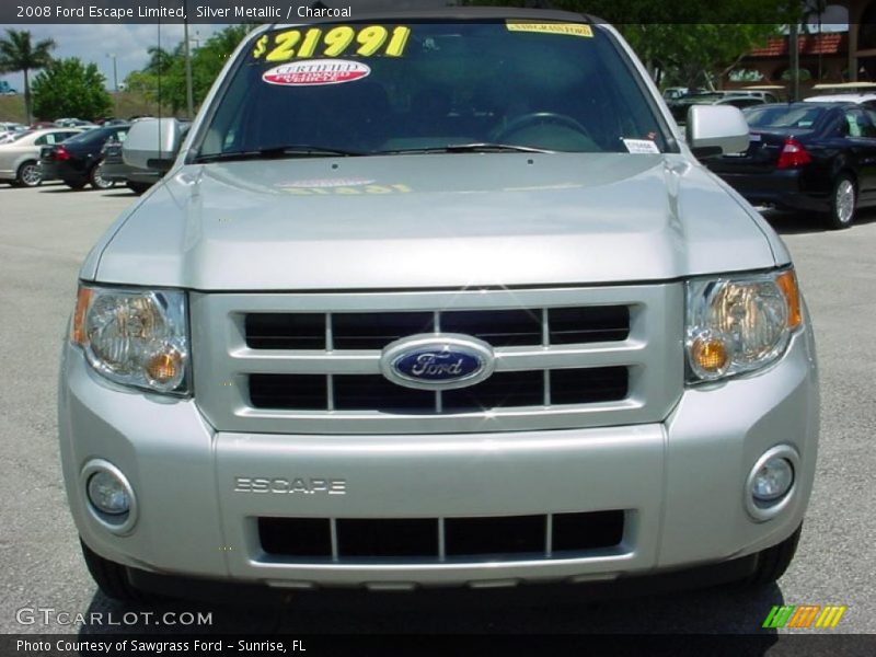 Silver Metallic / Charcoal 2008 Ford Escape Limited