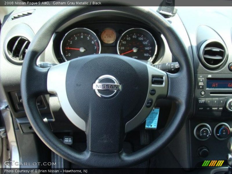 Gotham Gray Metallic / Black 2008 Nissan Rogue S AWD