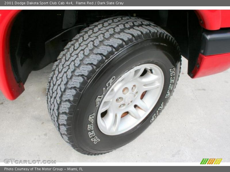 Flame Red / Dark Slate Gray 2001 Dodge Dakota Sport Club Cab 4x4