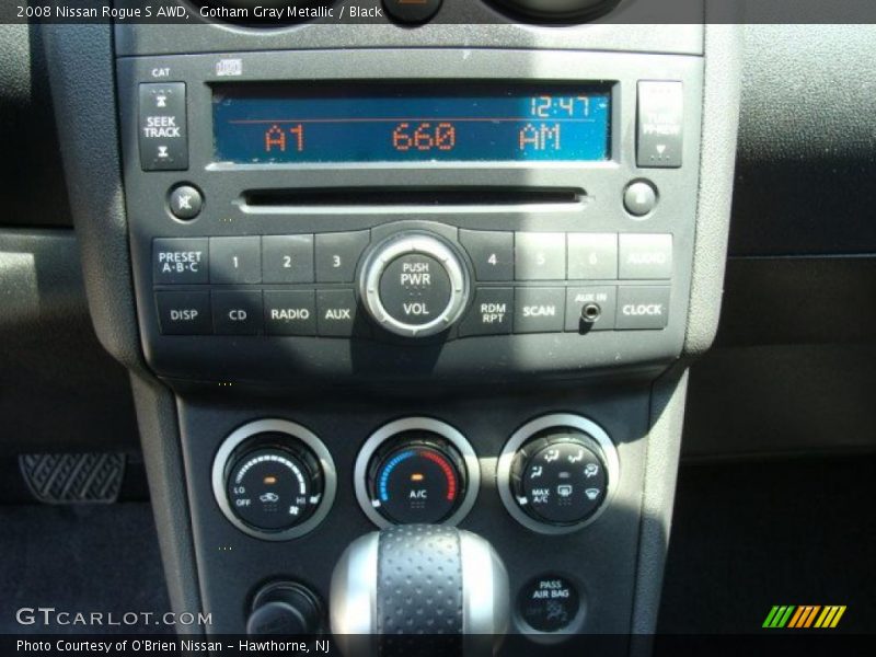 Gotham Gray Metallic / Black 2008 Nissan Rogue S AWD