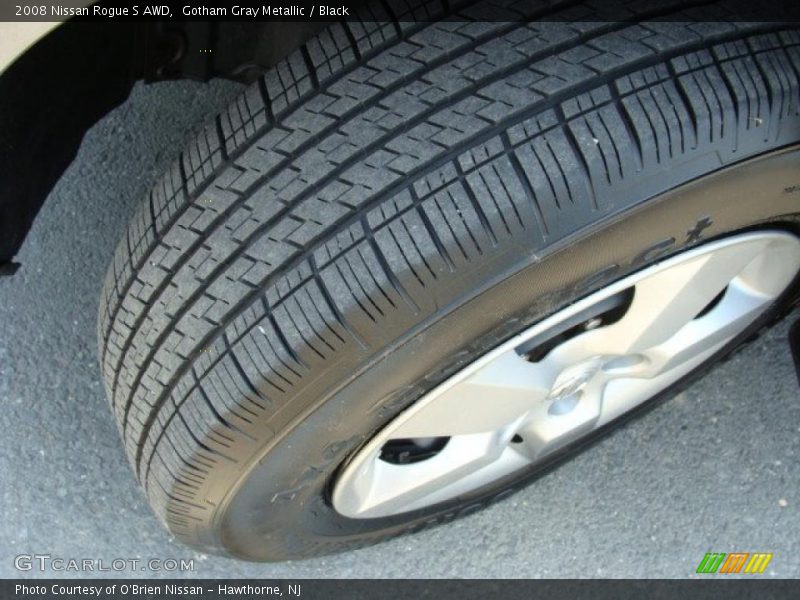 Gotham Gray Metallic / Black 2008 Nissan Rogue S AWD