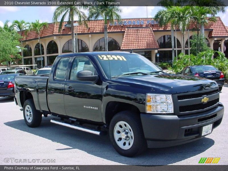 Black / Dark Titanium 2010 Chevrolet Silverado 1500 Extended Cab