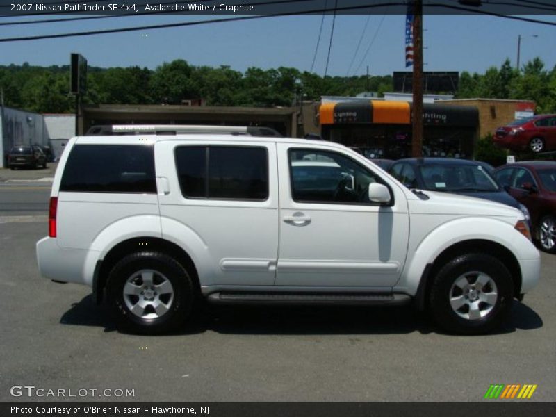 Avalanche White / Graphite 2007 Nissan Pathfinder SE 4x4