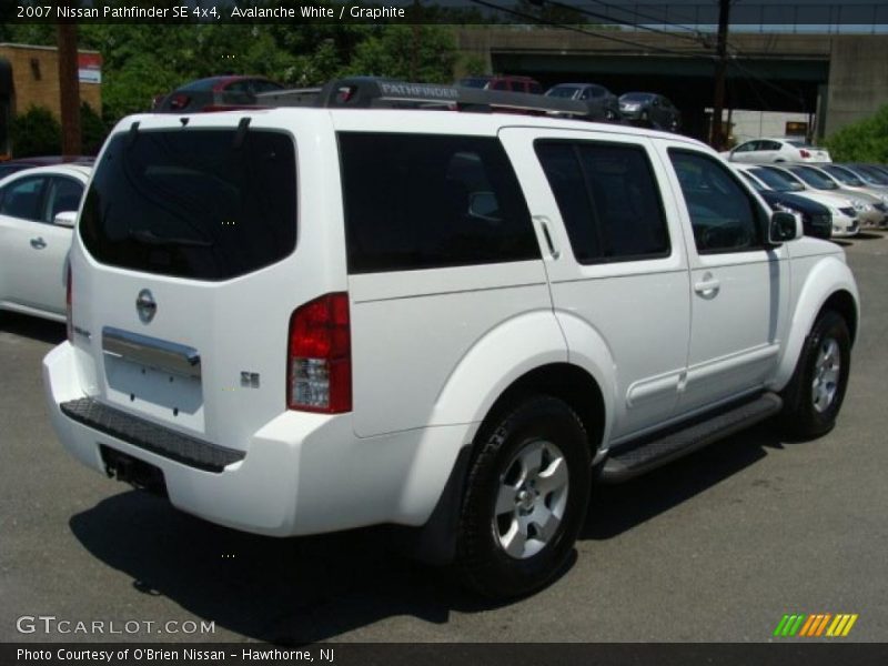 Avalanche White / Graphite 2007 Nissan Pathfinder SE 4x4