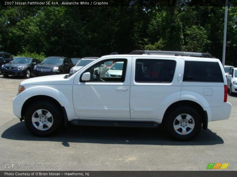 Avalanche White / Graphite 2007 Nissan Pathfinder SE 4x4