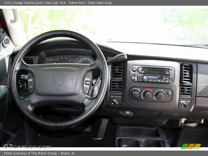 Flame Red / Dark Slate Gray 2001 Dodge Dakota Sport Club Cab 4x4