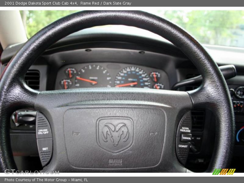Flame Red / Dark Slate Gray 2001 Dodge Dakota Sport Club Cab 4x4