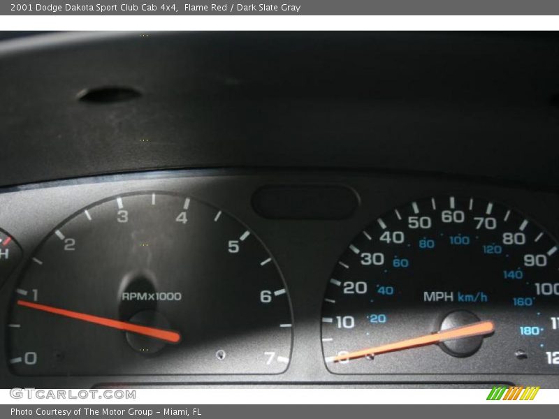 Flame Red / Dark Slate Gray 2001 Dodge Dakota Sport Club Cab 4x4